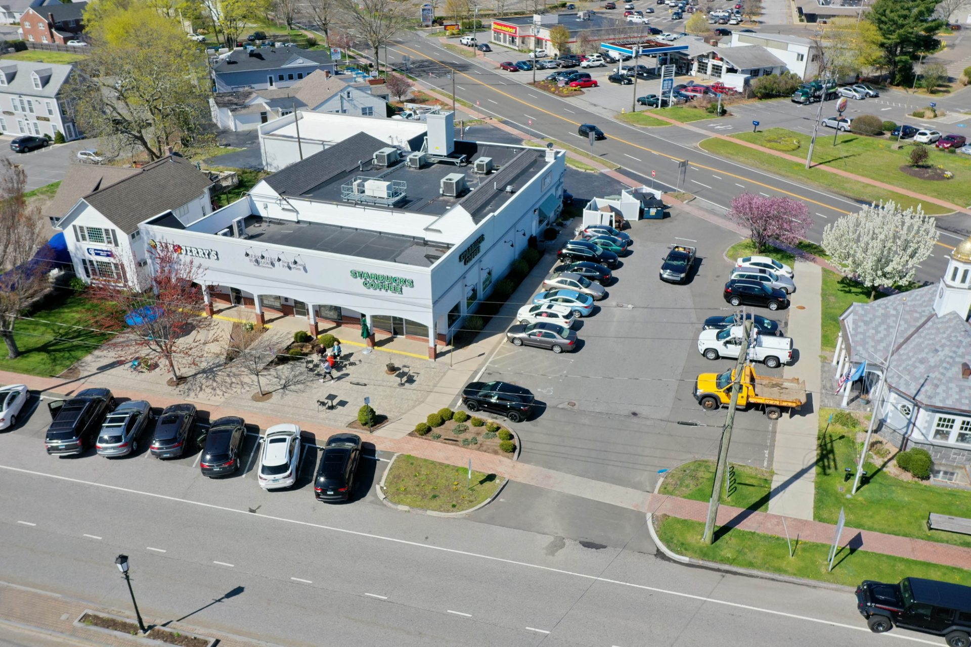 Aerial photo of building